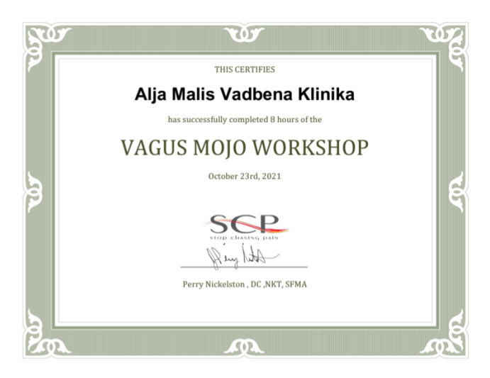 vagus-certifikat